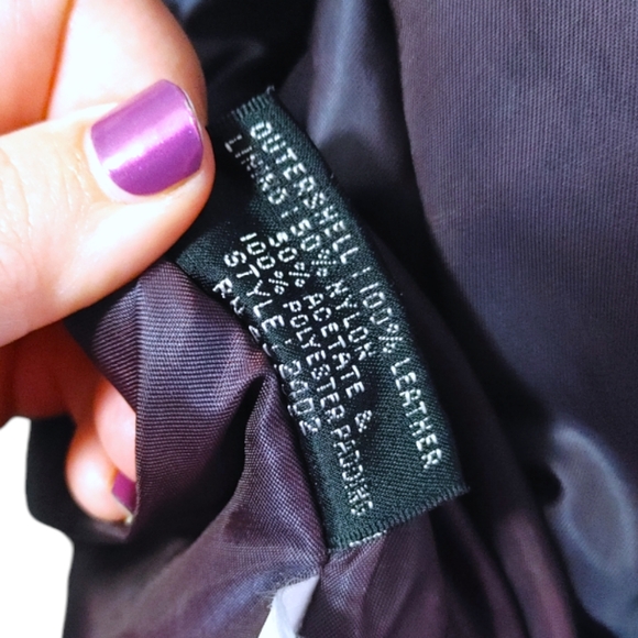 Vintage Pelle Cuir Brown Leather Bomber Aviator Zip Up Jacket Women Size Small S - Picture 9 of 11